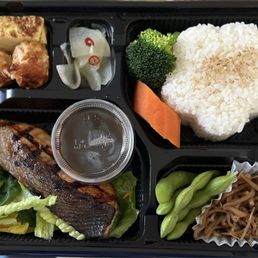 Salmon bento box Salmon bento box