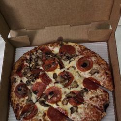Chet & Matt's Pizza - 9 Inch Pepperoni And Mushroom. Decent Enough.