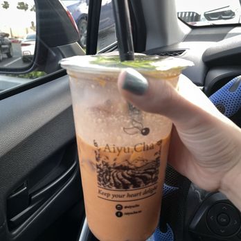 Aiyu Cha - Creme Brulee Thai Tea - Bubble Tea Near Me - Westminster, California