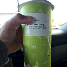 Jasmine boba milk tea Jasmine boba milk tea