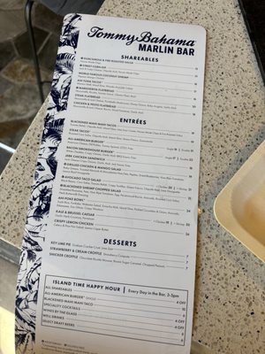 Menu photo 3 Tommy Bahama Marlin Bar Estero, FL Menu photo 3 Tommy Bahama Marlin Bar Estero, FL