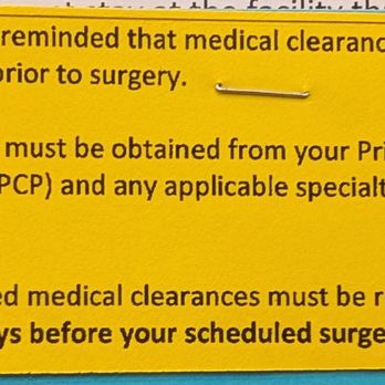 Virginia Eye Consultants - This is a notice about PCP Medical Clearance being required for surgery. Photo taken April 6, 2026. - Optometrists Near Me - Norfolk, Virginia Virginia Eye Consultants - This is a notice about PCP Medical Clearance being required for surgery. Photo taken April 6, 2026. - Optometrists Near Me - Norfolk, Virginia