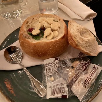 Margaritaville - English clam chowder in a bread bowl - Seafood Near Me - Capitola, California