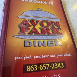 Avon Park Diner - Menu
