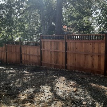 Shasta Fencing - Back side. Shasta fence installed wire net at the base to keep out the critters. - Fences & Gates Near Me - Anderson, California
