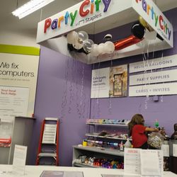 Staples - Candace in the Party City area