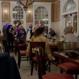 Carolers in the lounge