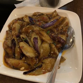 Han Dynasty - Eggplant with Garlic Sauce - Szechuan Near Me - New York, New York Han Dynasty - Eggplant with Garlic Sauce - Szechuan Near Me - New York, New York