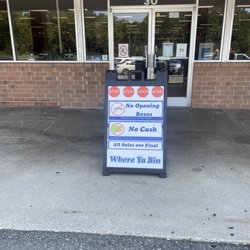 Where Ya Bin - This is the sign outside the door.