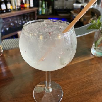 Famous Last Words - a glass of water with ice and a straw - Bars Near Me - Brooklyn, New York