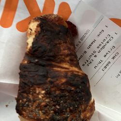 Dunkin' - Burnt hard chicken stuffed croissant!
