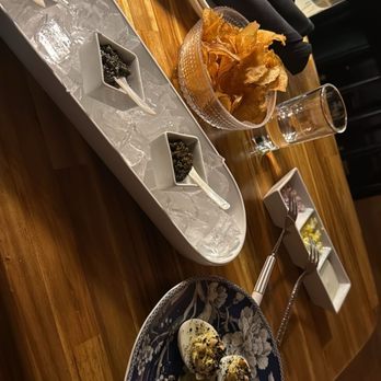 Wolf ‘n’ Swallow - Caviar flight & deviled eggs. - Wine Bars Near Me - Albuquerque, New Mexico