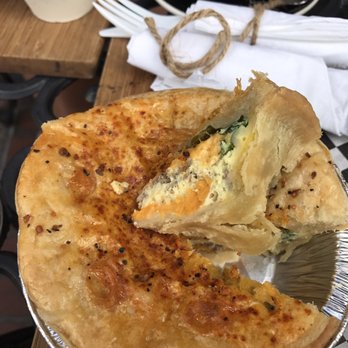 The Kookaburra - Sausage, egg, spinach and cheese Aussie pie. - Coffee & Tea Near Me - St. Augustine, Florida The Kookaburra - Sausage, egg, spinach and cheese Aussie pie. - Coffee & Tea Near Me - St. Augustine, Florida