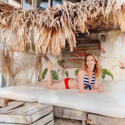 Punta Piedra - Chilling on hotel private beach - free loungers!
