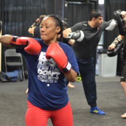 Fighting Fit Kickboxing & Jiu Jitsu - Muay Thai is called "The Art of 8 Limbs" bc you're throwing elbows & knees as well as kicks and punches