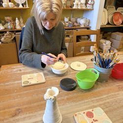 Create Me Pottery Studio - Painting was as fun as making it