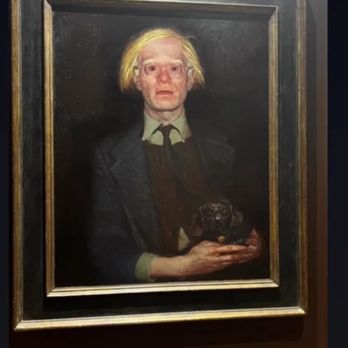 Cheekwood - Andy Warhol with his signature look!  An iconic figure who's work continues to influence renown artists of today. - Botanical Gardens Near Me - Nashville, Tennessee