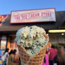 The Ice Cream Store - Mint chocolate chip with oreo and cookie dough