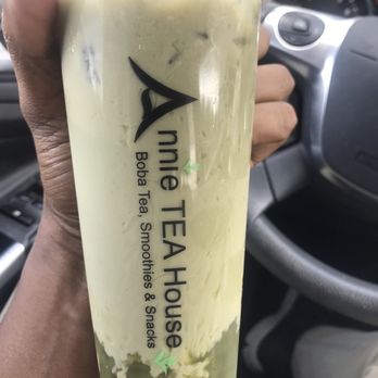Annie’s Tea House - Matcha milk tea with matcha boba - Bubble Tea Near Me - Brandon, Florida