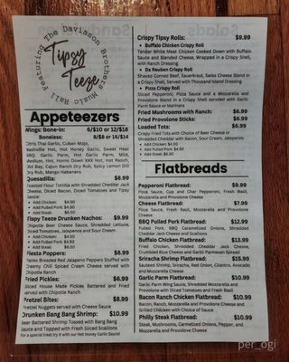 Menu photo 2 Tipsy Teeze Morgantown, WV Menu photo 2 Tipsy Teeze Morgantown, WV