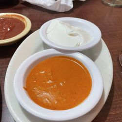Housemade hot sauce.