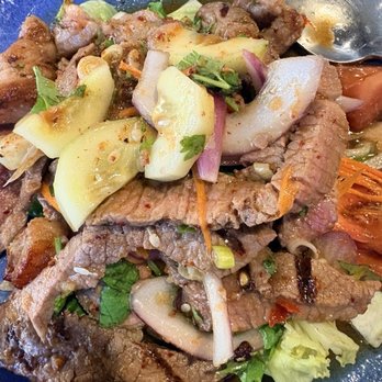 Thailusion - Tender brag steak salad - Thai Near Me - Los Alamitos, California Thailusion - Tender brag steak salad - Thai Near Me - Los Alamitos, California