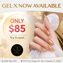 The Best Nail Studio - GEL X is NOW AVAILABLE! 

 For ONLY $85 - Enjoy stronger, natural-looking nails with a smooth finish that's perfect for any occasio