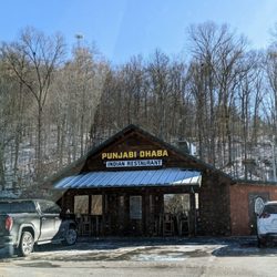Punjabi Dhaba - Entrance on a snowy day