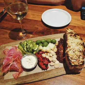 North Italia - chef's board and pinot grigio - Italian Near Me - Plano, Texas