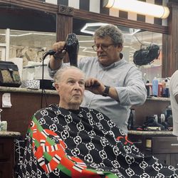 Angelo's Barber Shop - Hair cut and blow dry