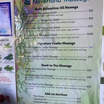 Neverland Massage - Prices as of July 2021 - Massage Near Me - Santee, California