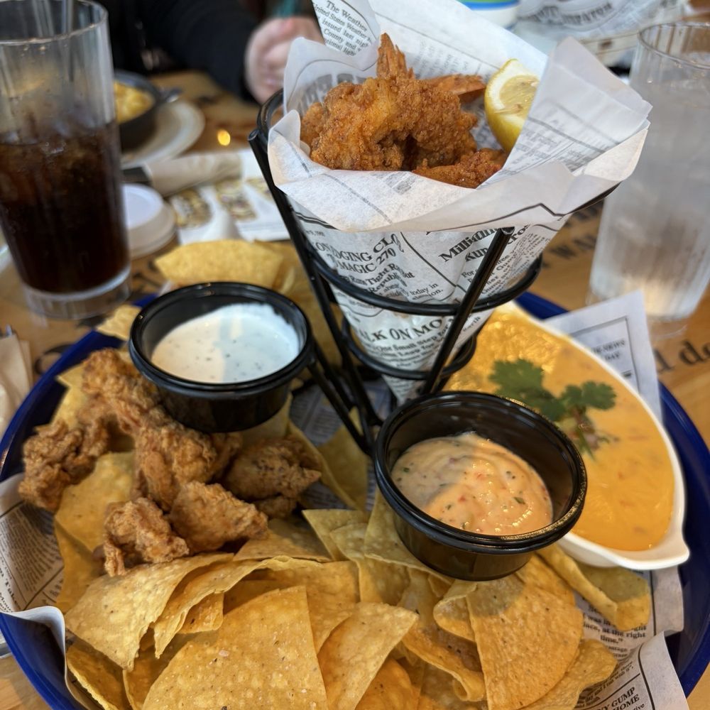 Bubba Gump Shrimp - The sampler - Seafood Near Me - Monterey, California Bubba Gump Shrimp - The sampler - Seafood Near Me - Monterey, California