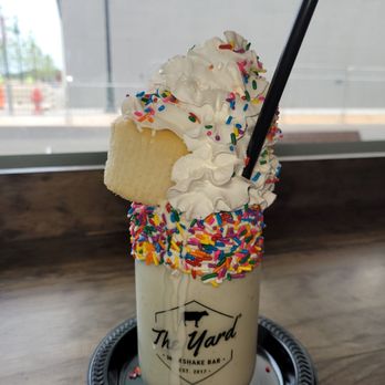 The Yard Milkshake Bar - Birthday Cake Milkshake - Ice Cream & Frozen Yogurt Near Me - Ashburn, Virginia The Yard Milkshake Bar - Birthday Cake Milkshake - Ice Cream & Frozen Yogurt Near Me - Ashburn, Virginia