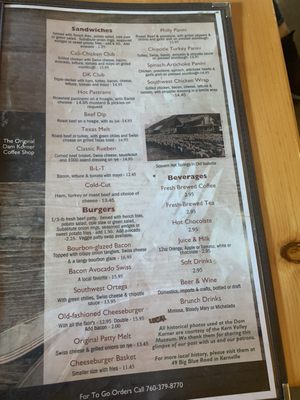 Menu photo 3 Dam Korner Cafe Lake Isabella, CA Menu photo 3 Dam Korner Cafe Lake Isabella, CA