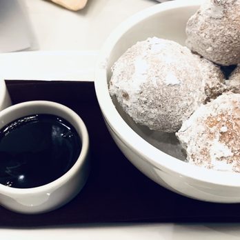 The Wine and Spirits Kitchen - Dessert donuts with dulce de leche and espresso dark chocolate - New American Near Me - Delray Beach, Florida