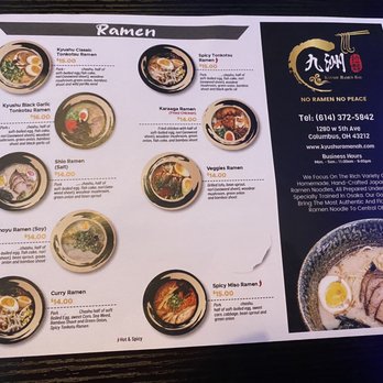 Kyushu Ramen Bar - Menu 2 - Ramen Near Me - Columbus, Ohio Kyushu Ramen Bar - Menu 2 - Ramen Near Me - Columbus, Ohio