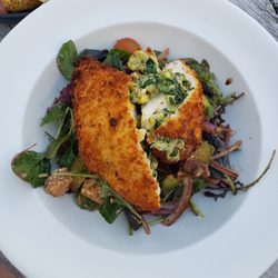 East Pier Bar and Brassiere - Panko Crumbed Chicken Breast salad. So delicious!
