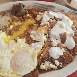 Miguelitos Family Restaurant - Chilaquiles Rojos Chilaquiles Plate