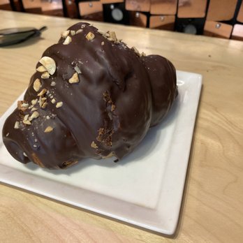 Little Pebbles - Hazelnut croissant (glazed in chocolate) - Desserts Near Me - Toronto, Ontario