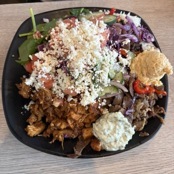 Kairos Mediterranean - Mixed Build Your Own Platter Lamb and Chicken - Greek Near Me - Simpsonville, South Carolina