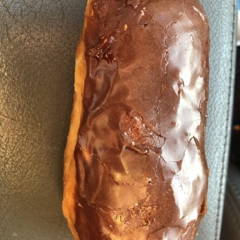 OMG Donuts - My chocolate Long John with Bavarian Cream Filling - Donuts Near Me - Arvada, Colorado