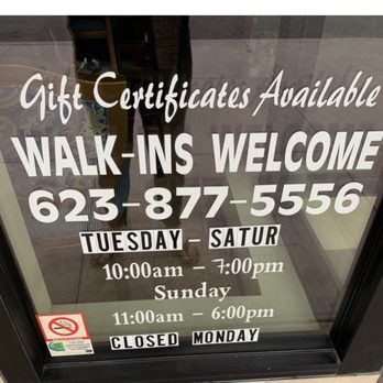 Mystic Nails & Spa - Right on the door it says they close at 6pm on Sunday yet they were all gone at 5:30pm - Nail Salons Near Me - Peoria, Arizona Mystic Nails & Spa - Right on the door it says they close at 6pm on Sunday yet they were all gone at 5:30pm - Nail Salons Near Me - Peoria, Arizona