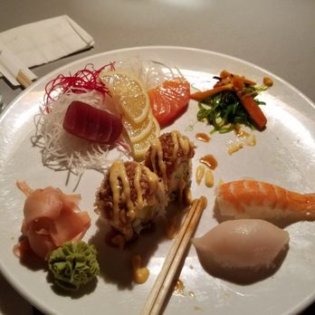 Samurai Sushi Garden - Delicious combo dinner, couldn't wait to take a picture before diving in! - Japanese Near Me - Anchorage, Alaska Samurai Sushi Garden - Delicious combo dinner, couldn't wait to take a picture before diving in! - Japanese Near Me - Anchorage, Alaska