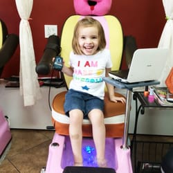 5 Star Nails and Spa - My 4-year-old getting her first pedicure. So fun!!!