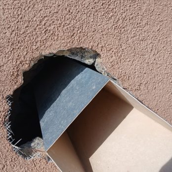 ABQ General Maintenance - The whole went really deep and had to be filled. Stucco work! - Handyman Near Me - Albuquerque, New Mexico ABQ General Maintenance - The whole went really deep and had to be filled. Stucco work! - Handyman Near Me - Albuquerque, New Mexico