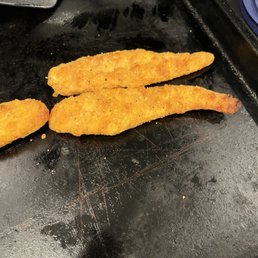 Chicken "fingers" are disappointing. More like frozen store brand tender. Chicken "fingers" are disappointing. More like frozen store brand tender.