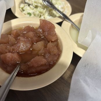 Hillbilly Hideaway Restaurant - Coleslaw and apples - Southern Near Me - Walnut Cove, North Carolina