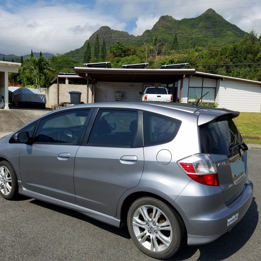 Tint By Koa - Got my wife's Honda Fit tinted with 35% ceramic. Looks great! - Home Window Tinting Near Me - Kaneohe, Hawaii Tint By Koa - Got my wife's Honda Fit tinted with 35% ceramic. Looks great! - Home Window Tinting Near Me - Kaneohe, Hawaii