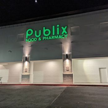 Abernathy Square - Publix storefront at Abernathy Square. Under the moonlight. 1.0x zoom on Pixel 7. - Shopping Centers Near Me - Sandy Springs, Georgia