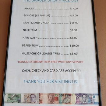 The Barber Shop - The pricing table for this lovely Barber Shop. - Barbers Near Me - Burien, Washington The Barber Shop - The pricing table for this lovely Barber Shop. - Barbers Near Me - Burien, Washington